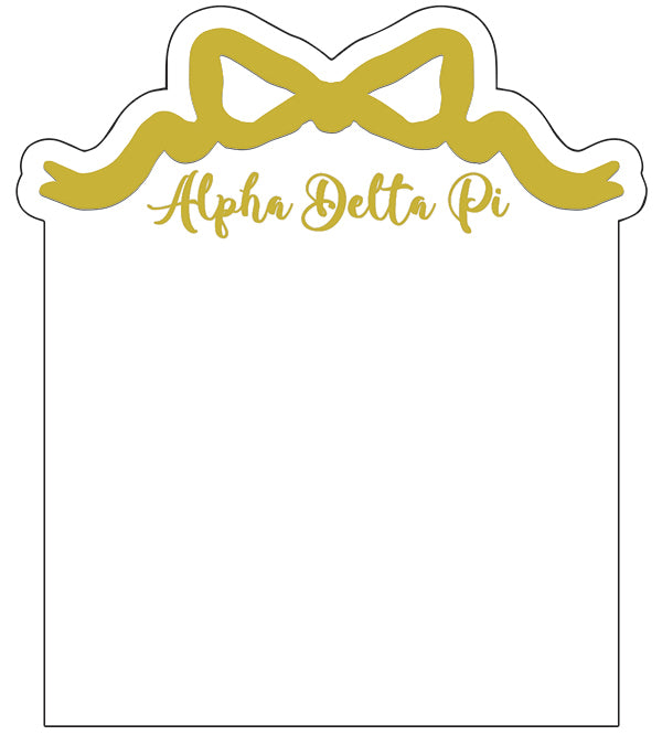 Alpha Delta Pi Acrylic Bow Frame