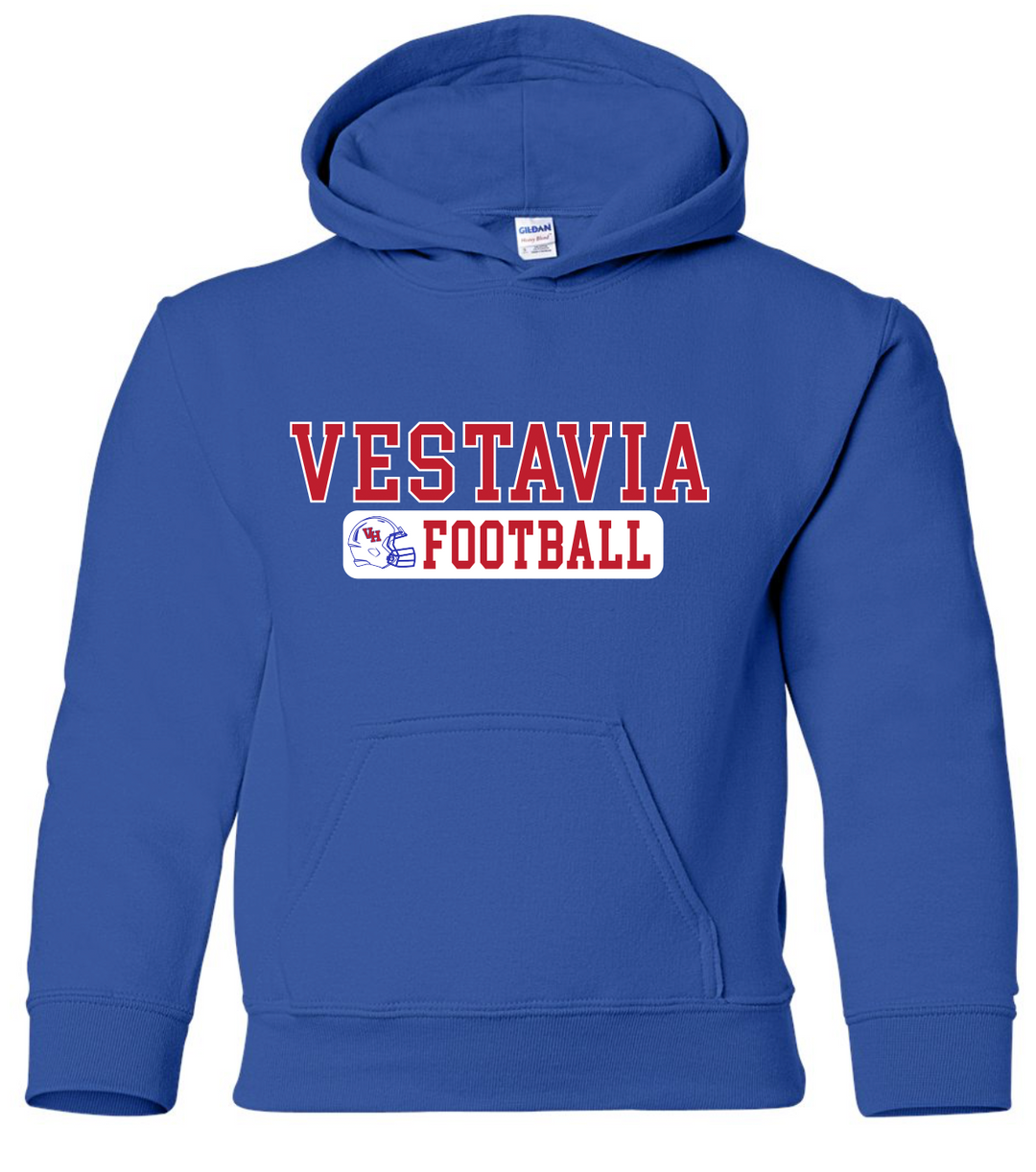 Vestavia Football Blue Fleece Hoodie