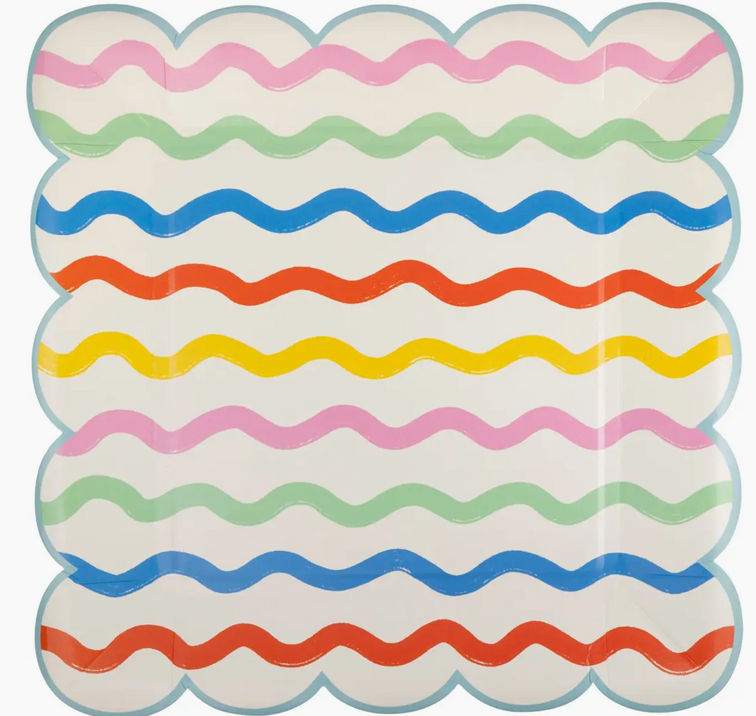 Ric Rac Striped Plates