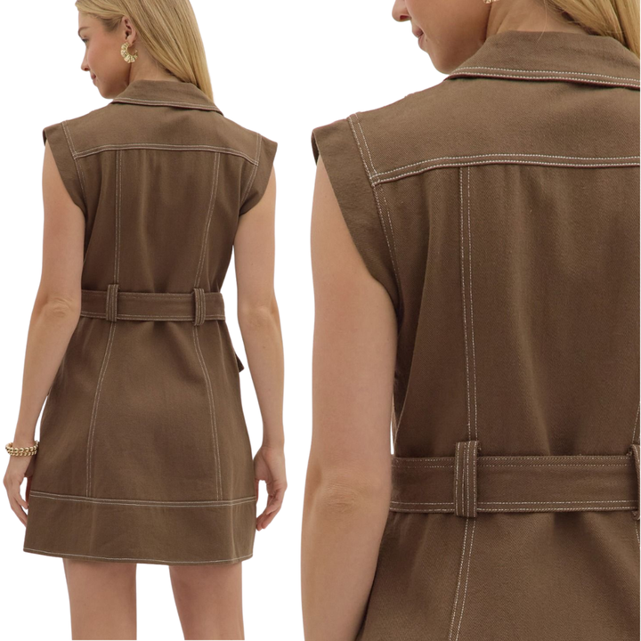 Drew Stiched Mini Dress