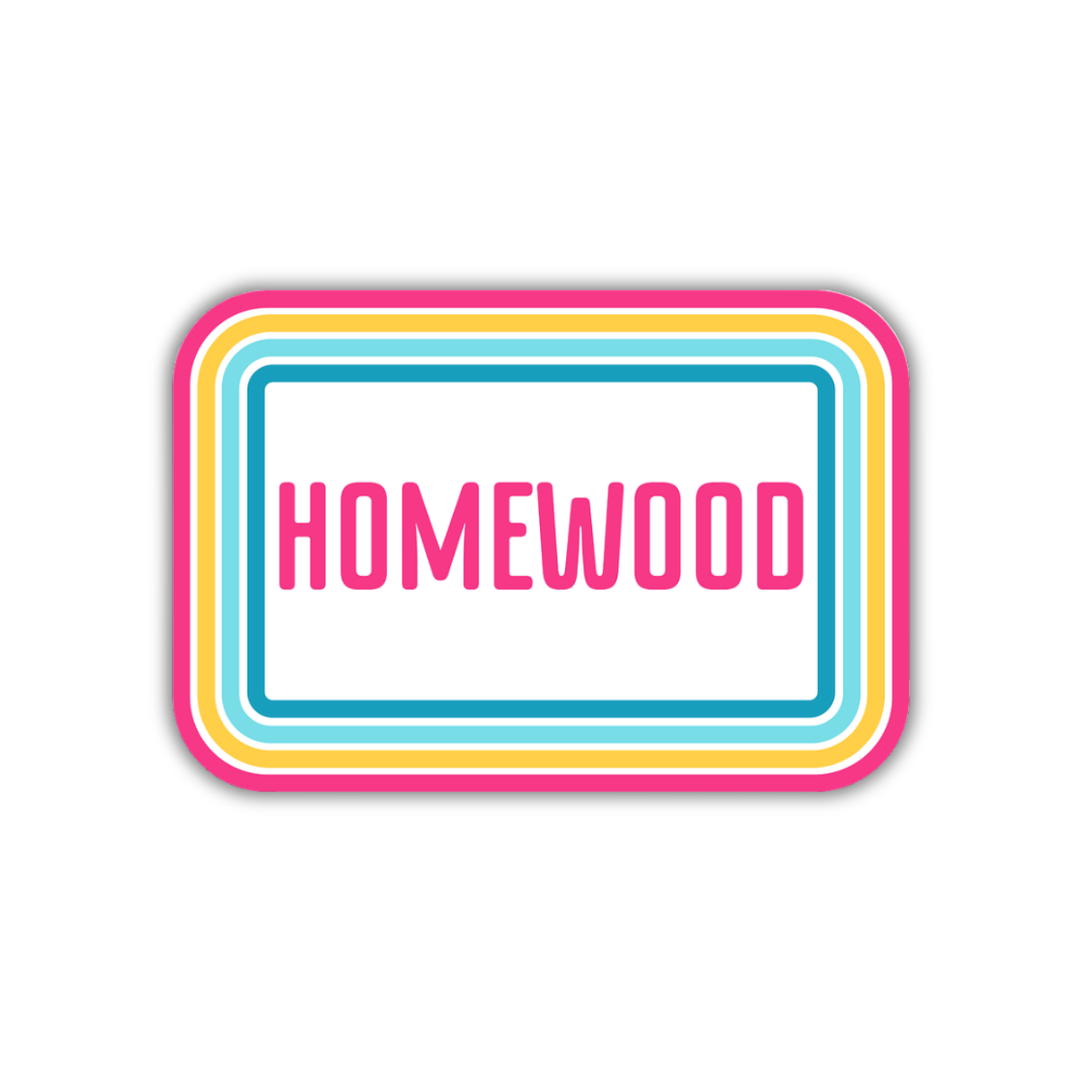 Homewood Retro Sticker
