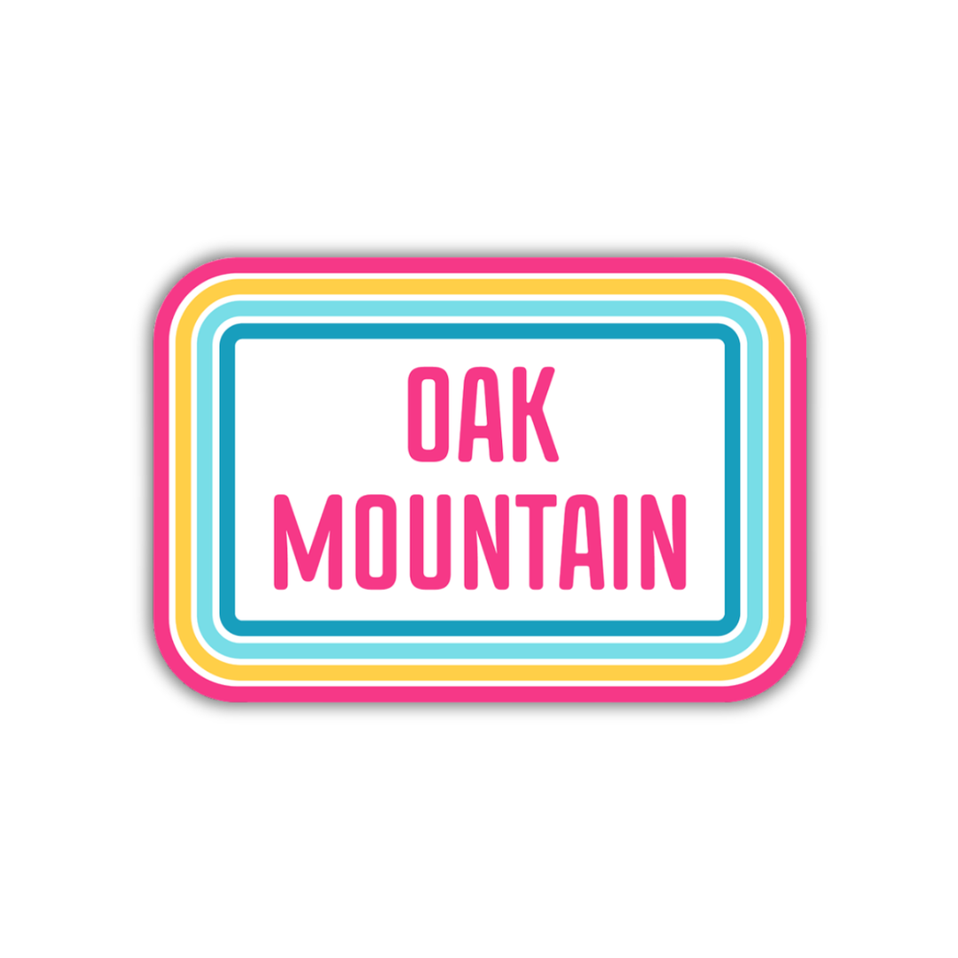 Oak Mountain Retro Sticker