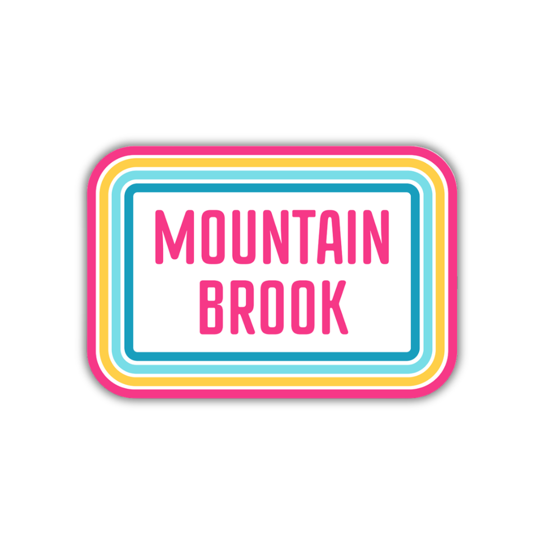 Mountain Brook Retro Sticker