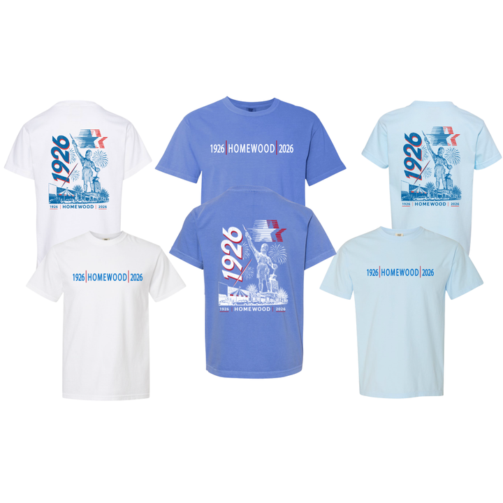 100 Years of Homewood Comfort Colors T-Shirt