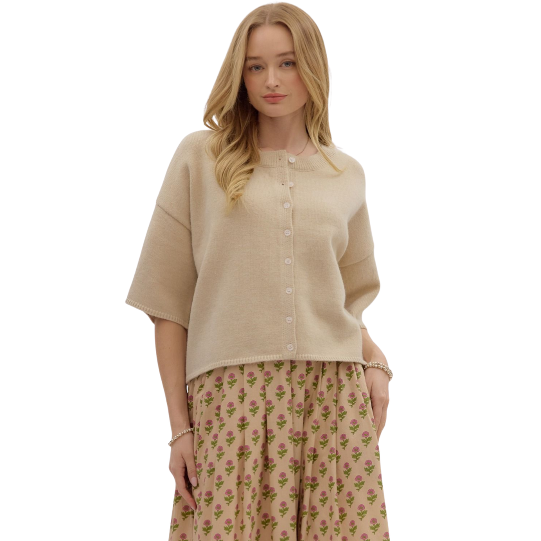 Margot Short Sleeve Cardigan