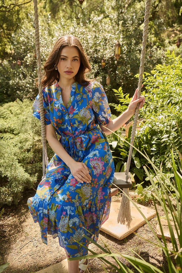 Elizabeth Floral Button Down Dress