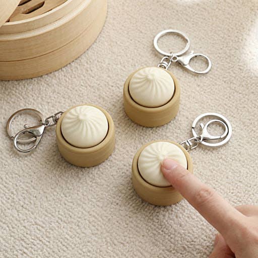 Dumpling Clicker Keyring