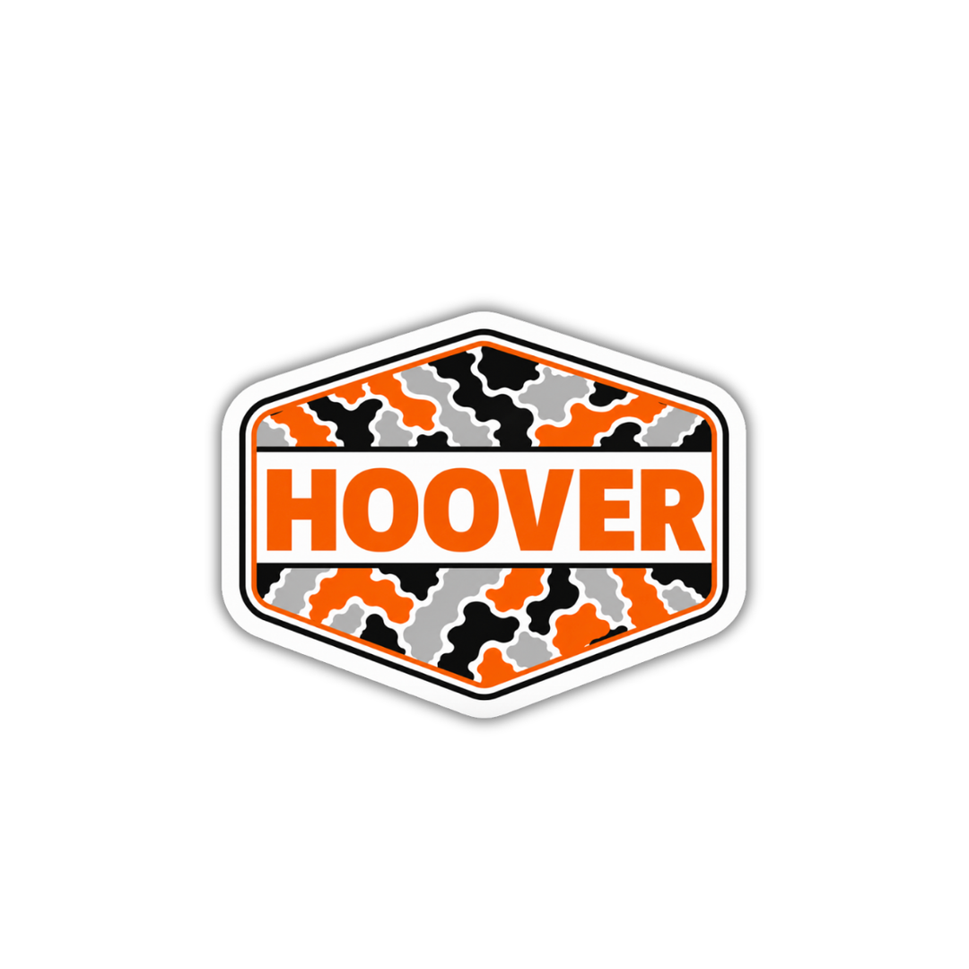 Hoover Varsity Camo Sticker