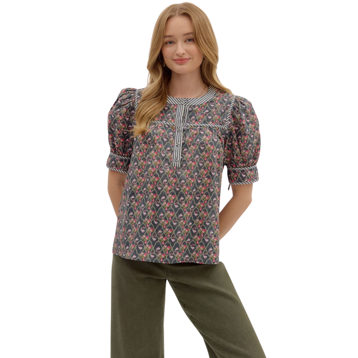 Jenny Garden Stripe Blouse
