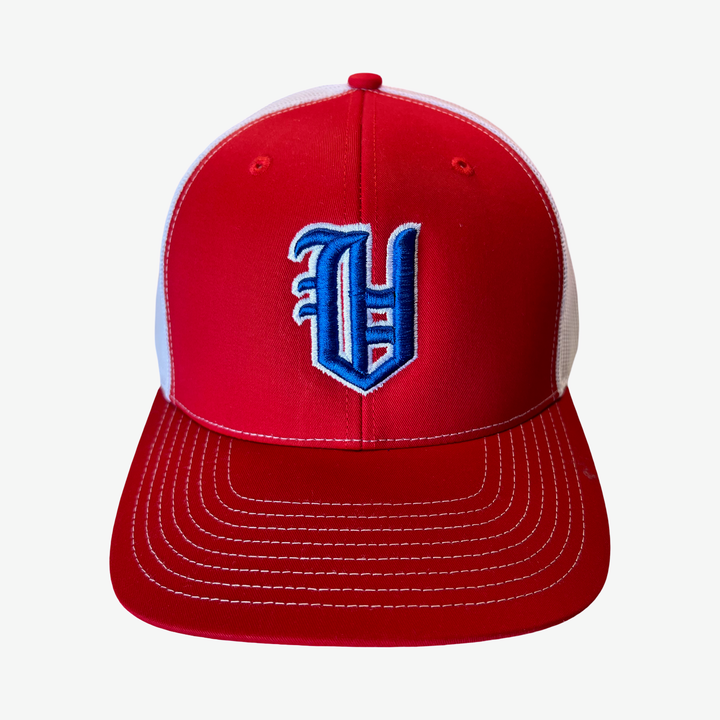 Old English V Trucker Hat