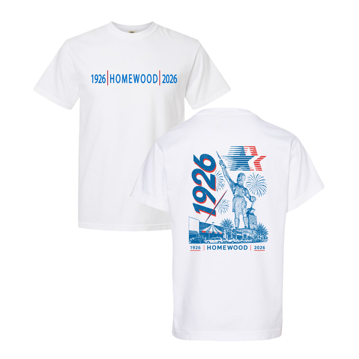 100 Years of Homewood Comfort Colors T-Shirt