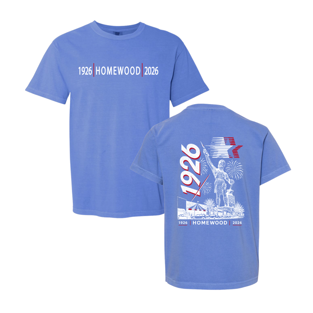 100 Years of Homewood Comfort Colors T-Shirt