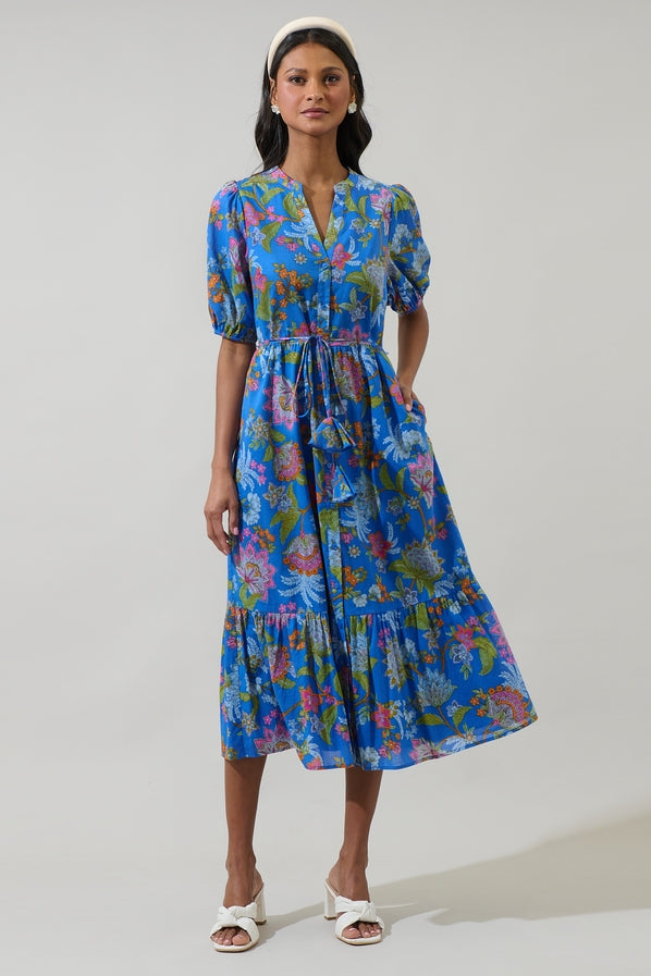 Elizabeth Floral Button Down Dress