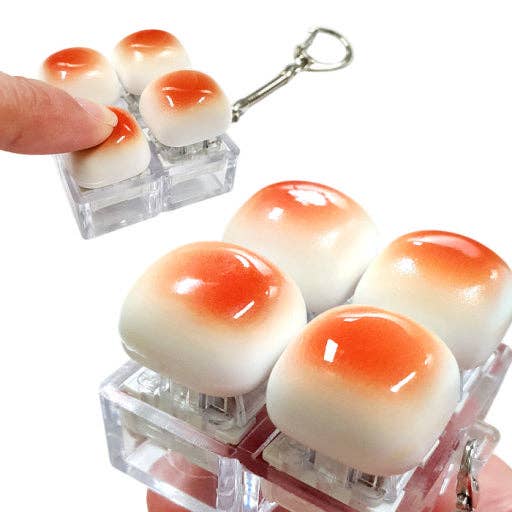 Toast Bread Clicker Keychain