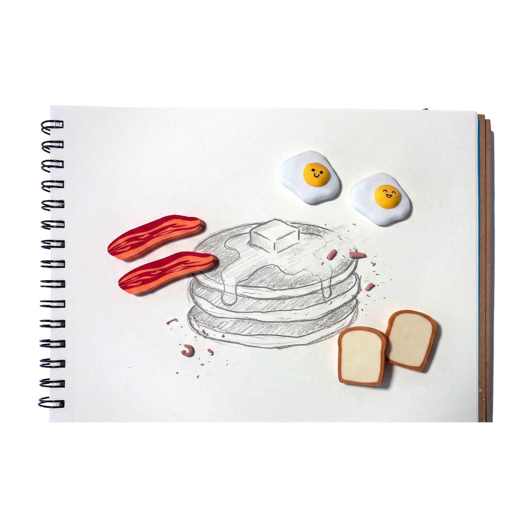 Brunch Bunch Breakfast Erasers