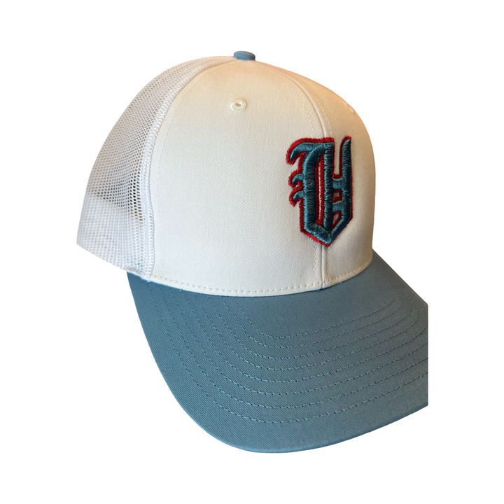 Old English V Trucker Hat