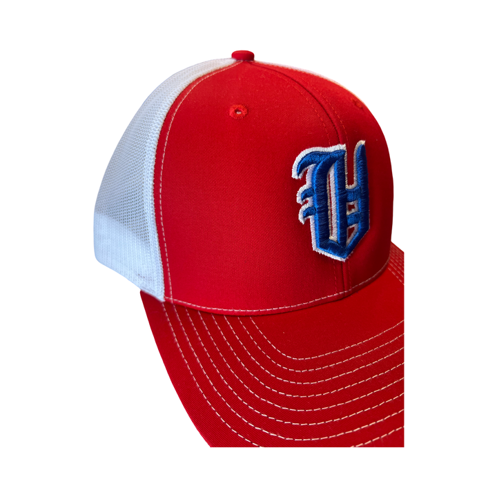 Old English V Trucker Hat