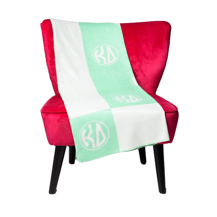 Kappa Delta Circle Monogram Blanket