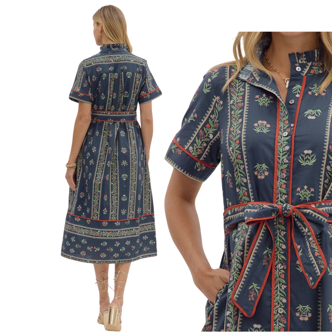 Harper Poplin Midi Dress