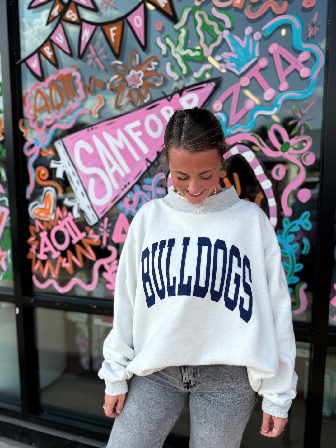 Samford Reversible Mock Neck Sweatshirt