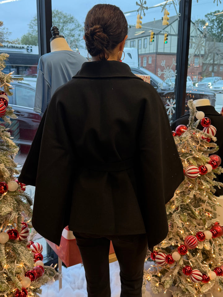 Classic Belted Cape Coat