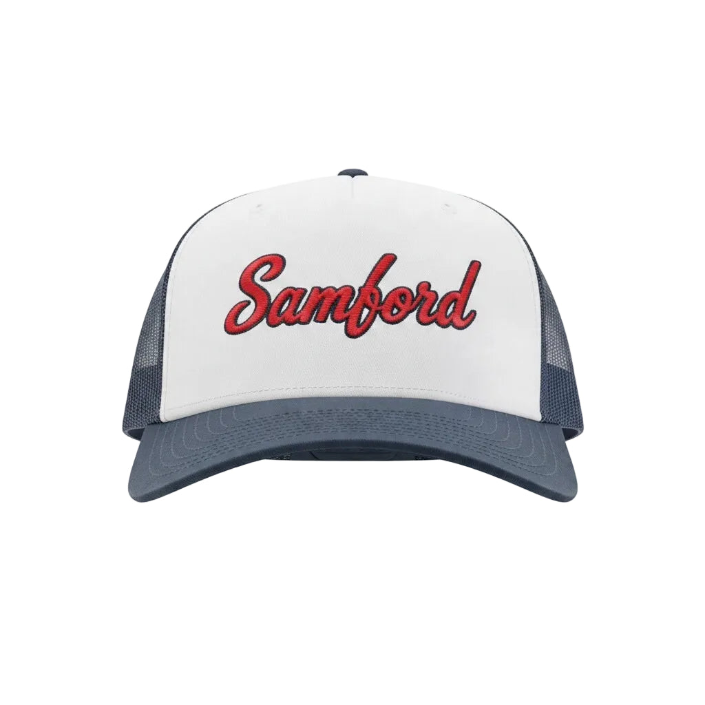 Samford Retro Script Trucker Hat