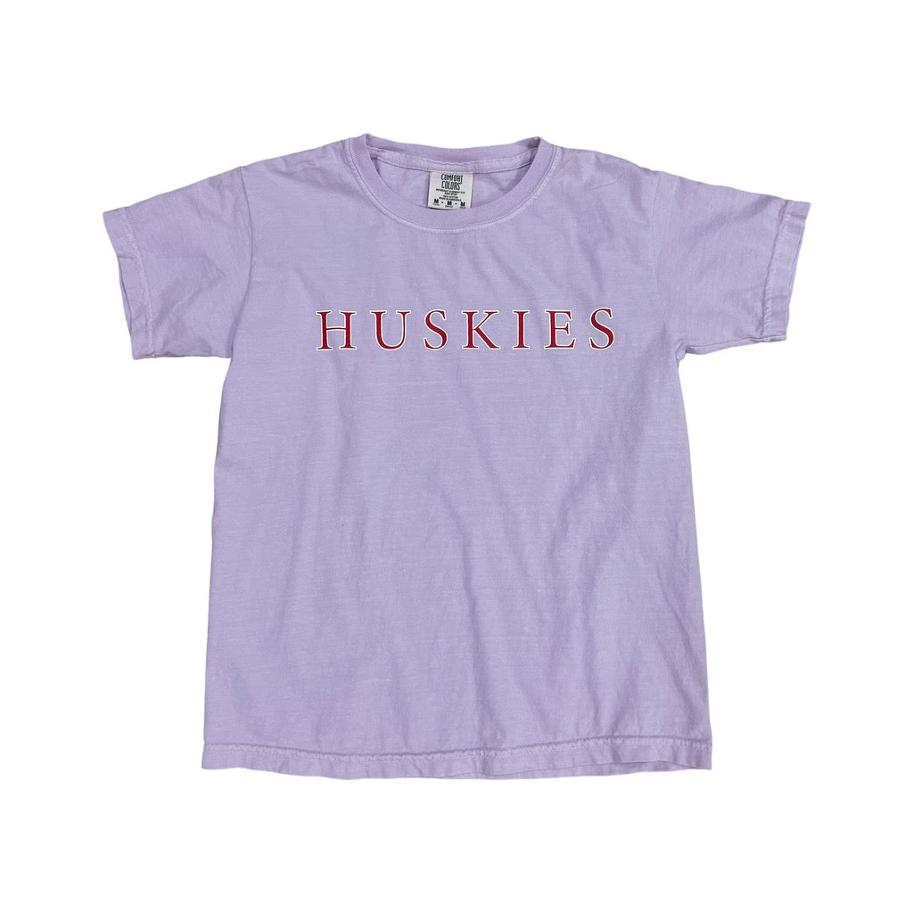 Thin Block Huskies T-Shirt