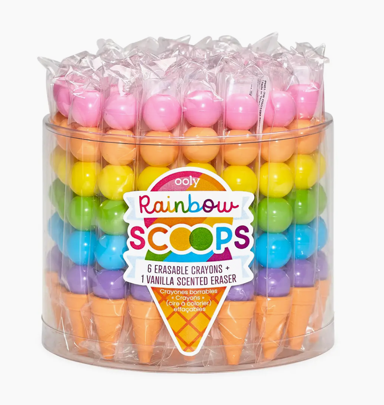 Ooly Rainbow Scoops Erasable Crayons