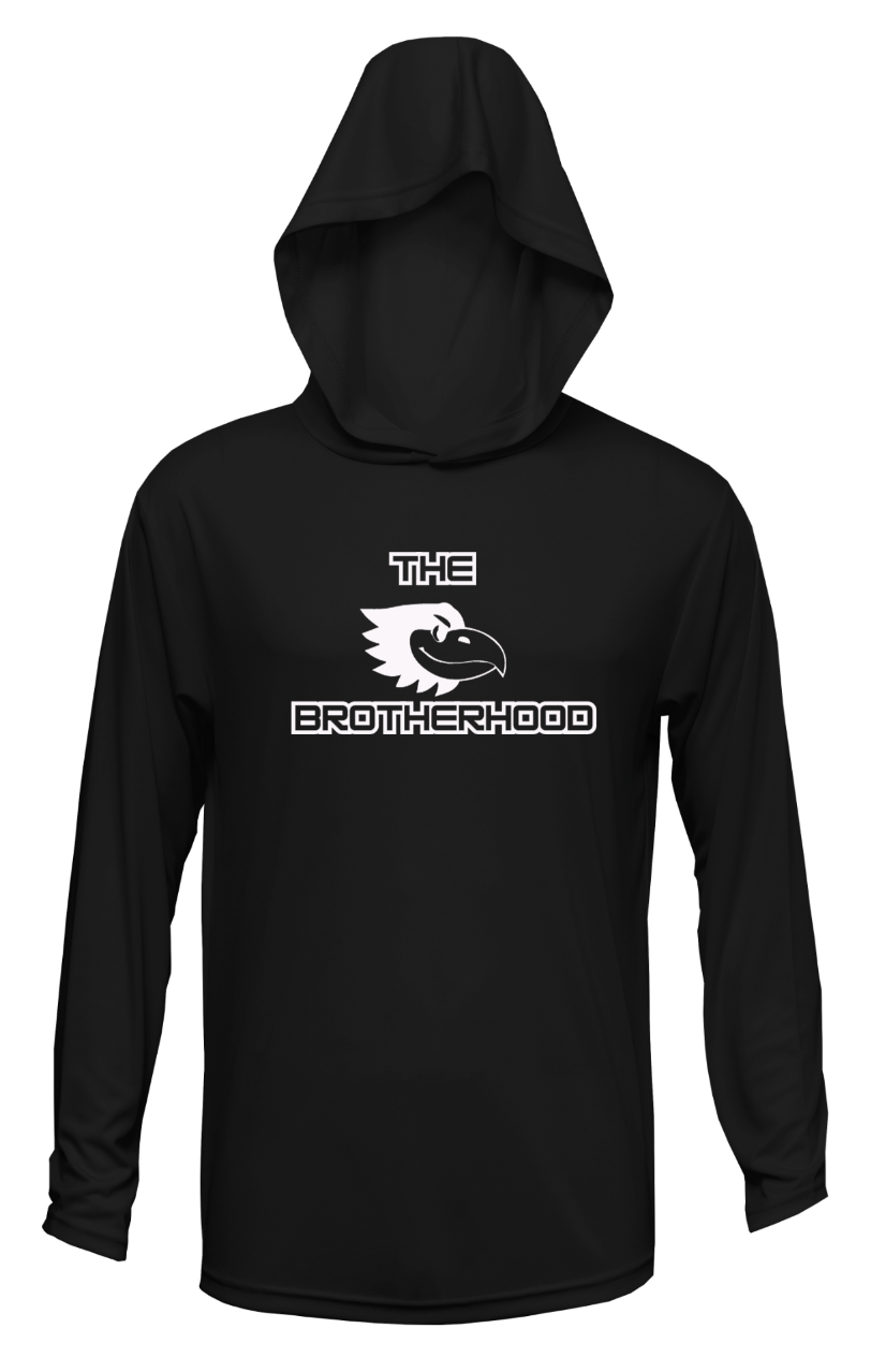 The Brotherhood Black Performance Long Sleeve Hoodie