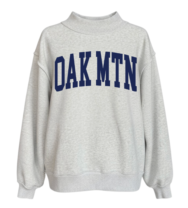 Oak Mtn Reversible Mock Neck Sweatshirt