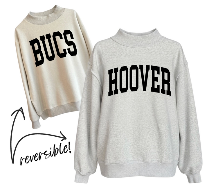 Hoover Reversible Mock Neck Sweatshirt