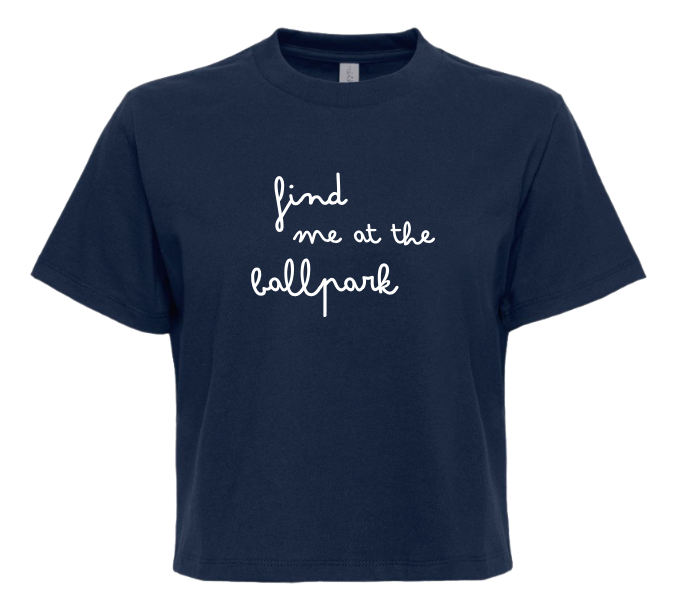 Find Me at the Ballpark Boxy Tee