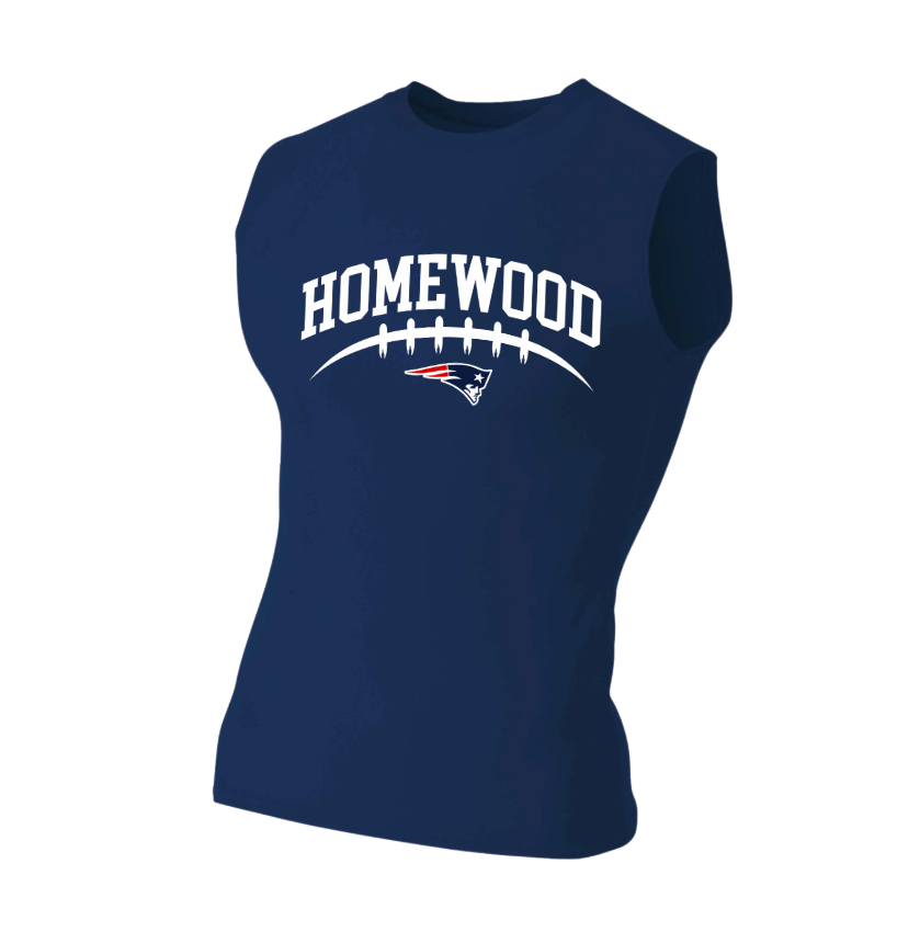 Homewood Football Sleeveless Compression Shirt