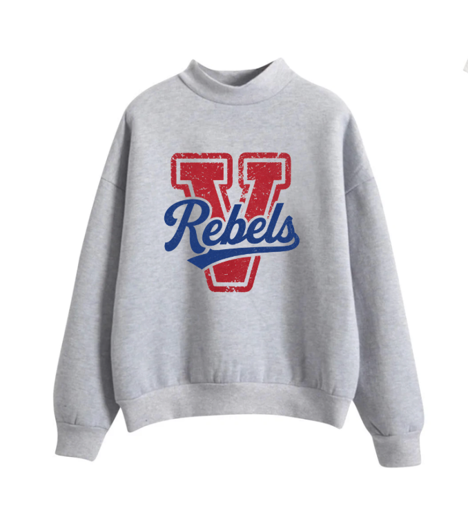 Varsity Rebels Mock Neck