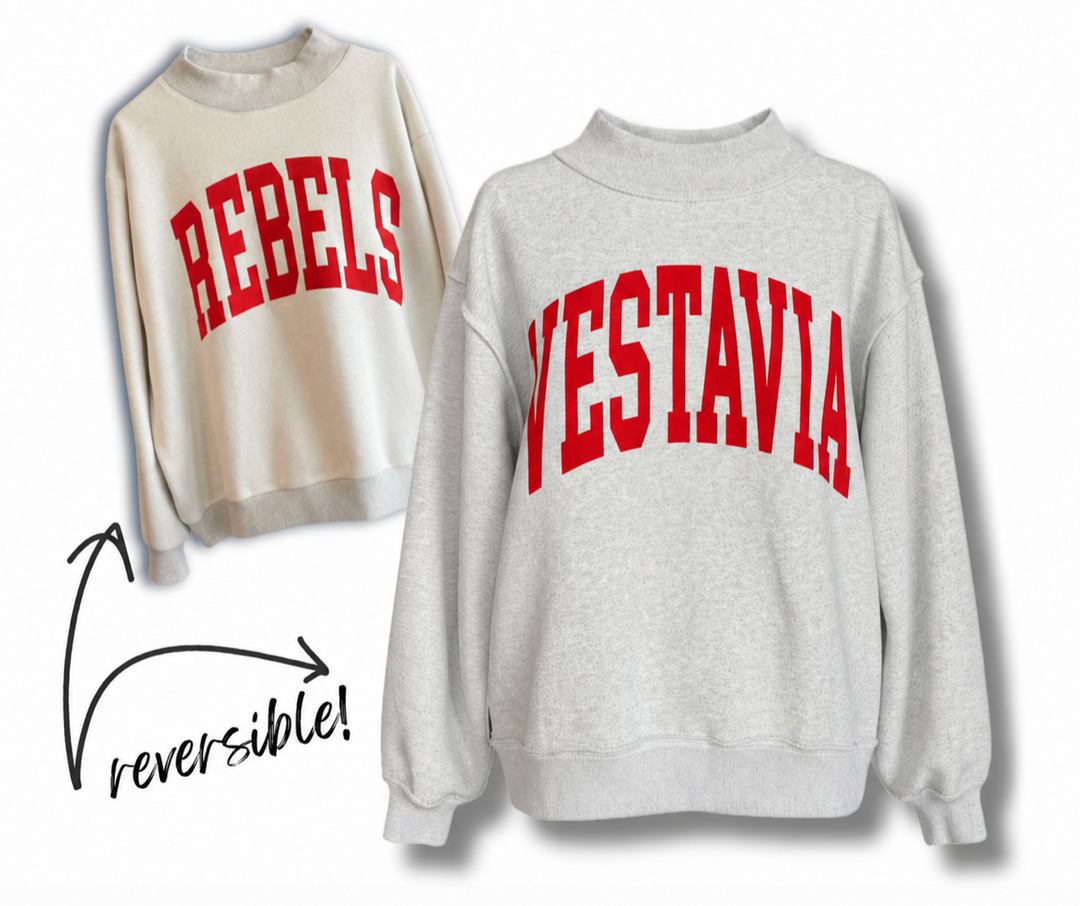 Vestavia Reversible Mock Neck Sweatshirt