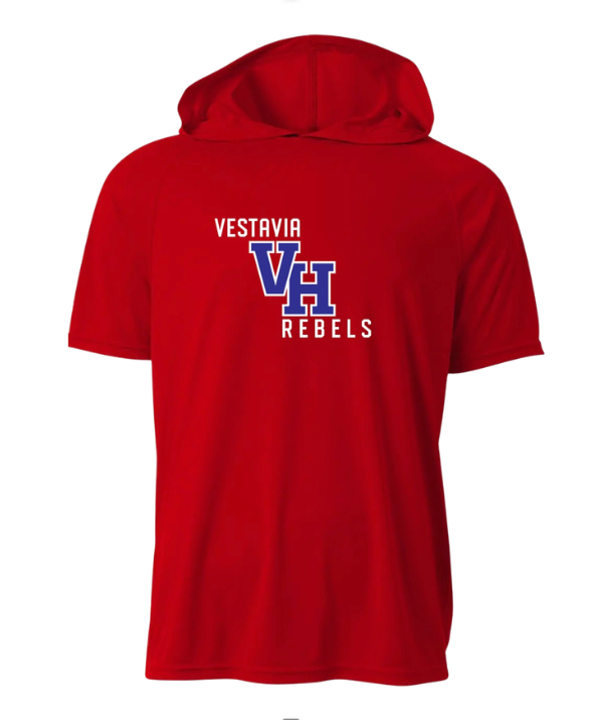 Vestavia VH Rebels Short Sleeve Performance Hoodie