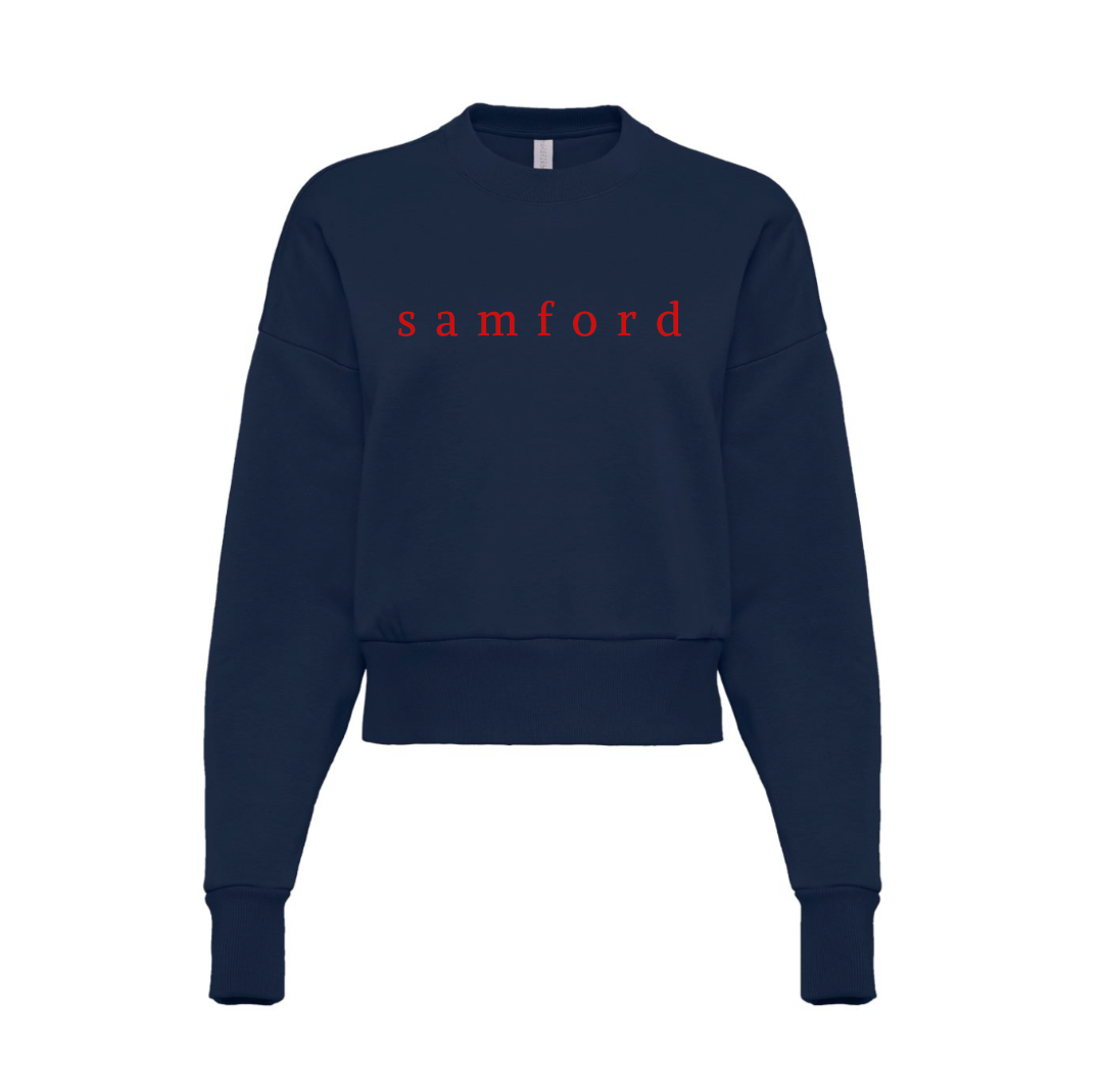 Samford Embroidered Boxy Sweatshirt