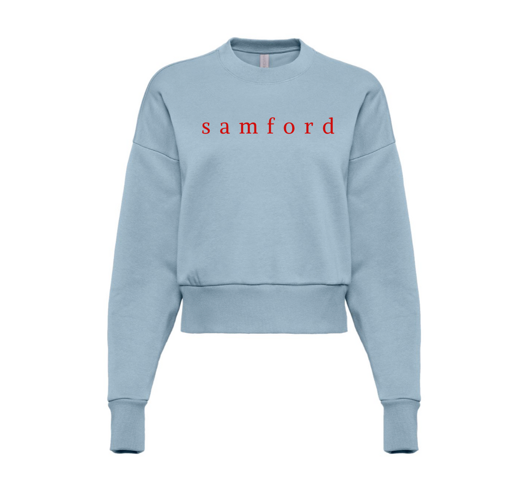 Samford Embroidered Boxy Sweatshirt