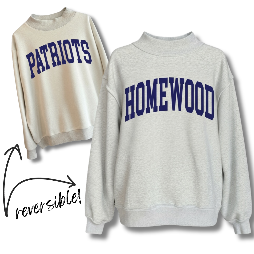 Homewood Reversible Mock Neck Sweatshirt