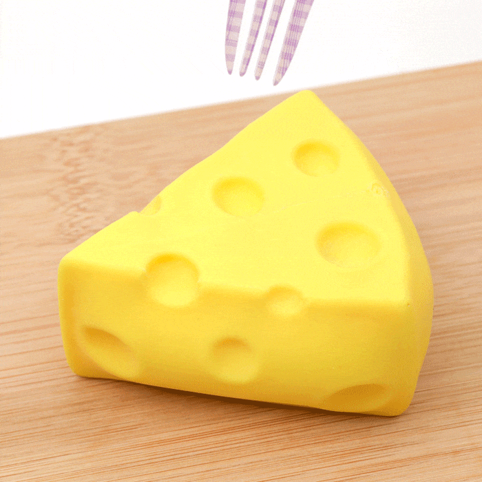 So Cheesy! Cheese Shaped Squishy Stress Toy