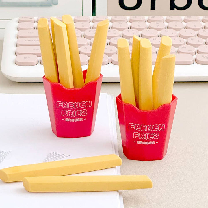 French Fry Erasers