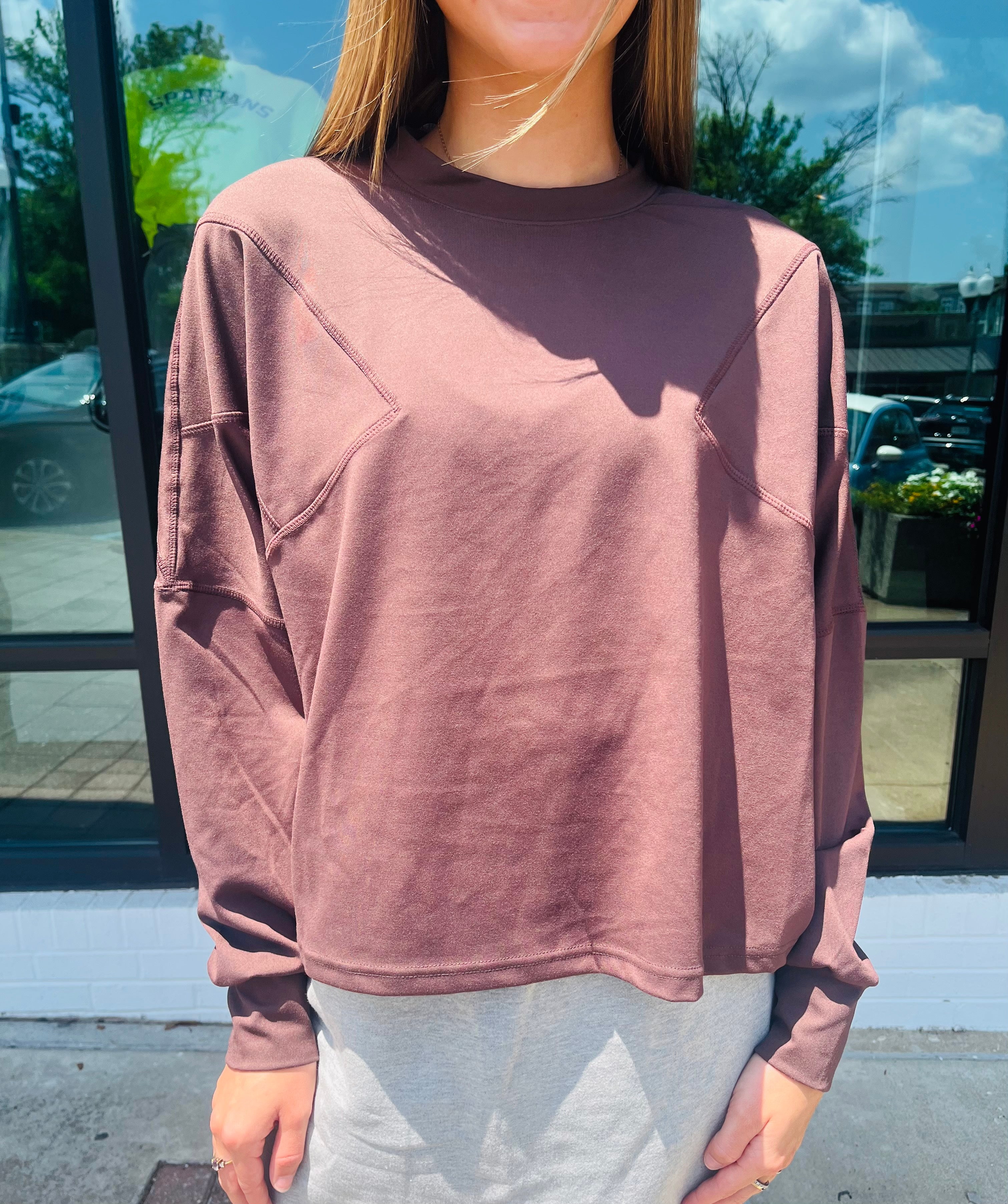 Boxy Style Long Sleeve Top