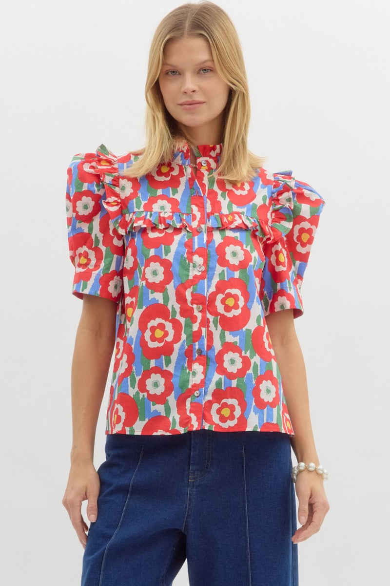 Rosie Floral Print Blouse