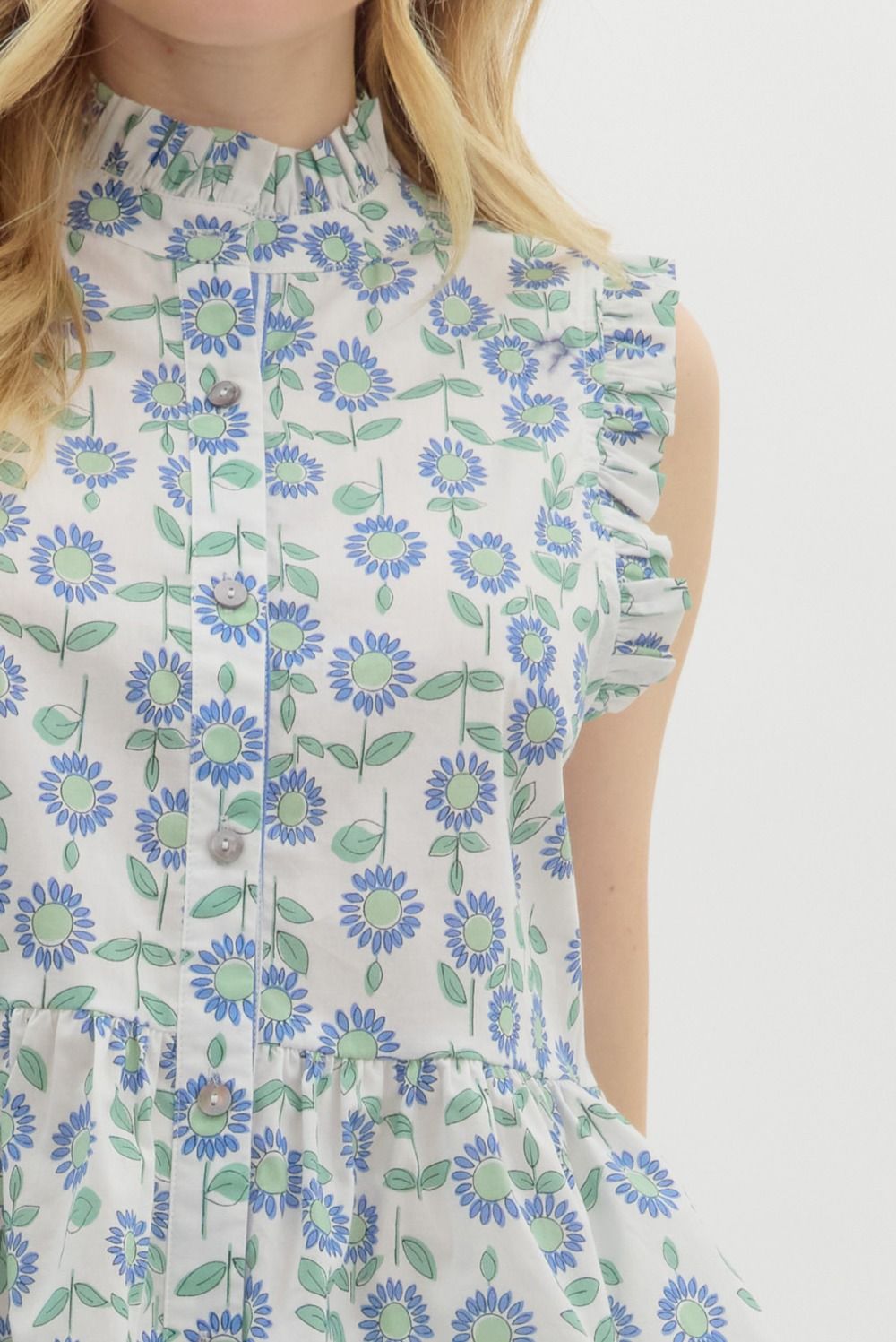 Margot Ruffle Sleeveless Top