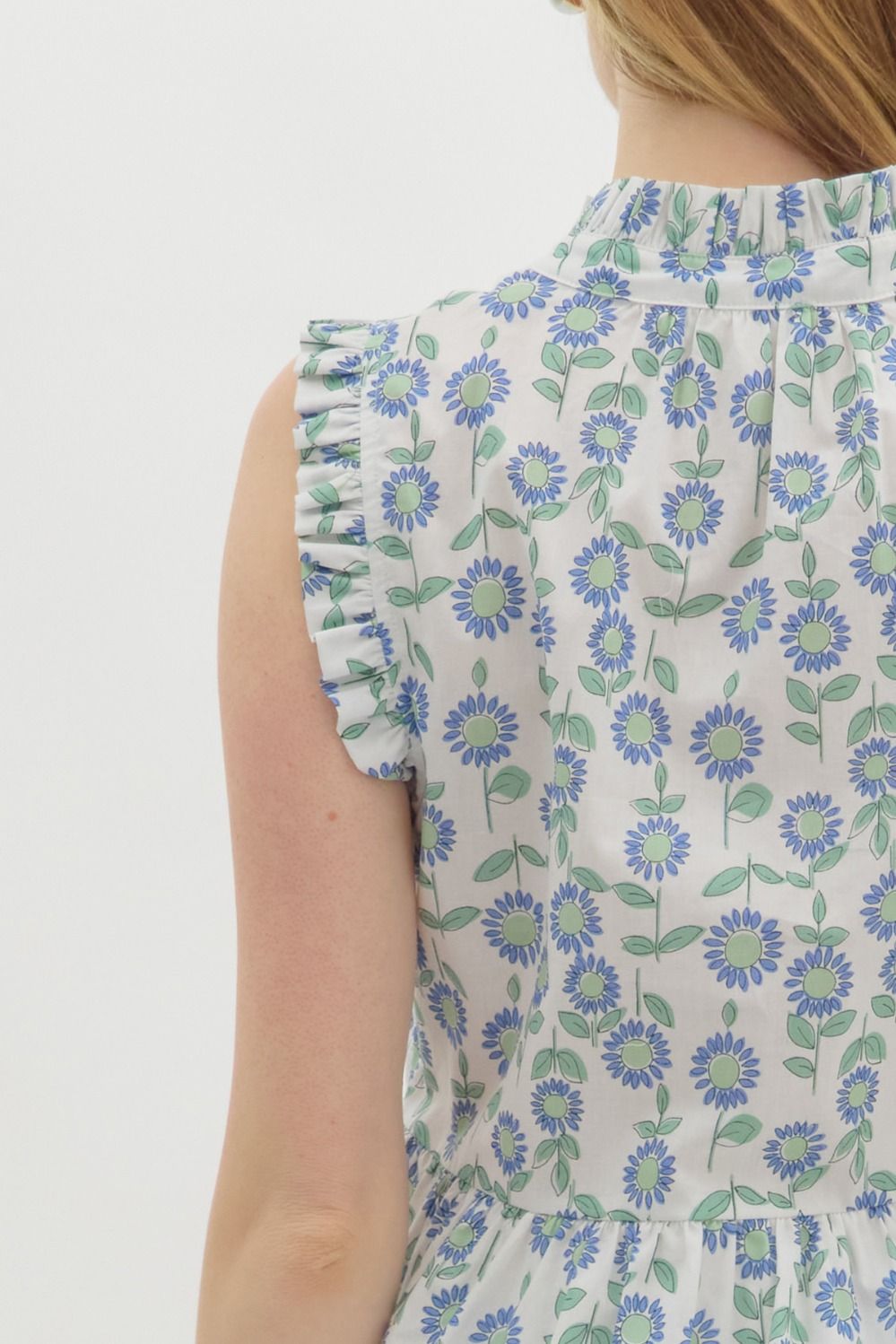 Margot Ruffle Sleeveless Top