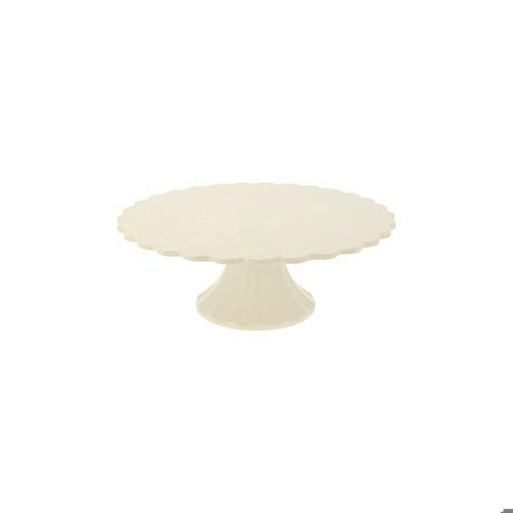 Small Cream Reusable Bamboo Cake Stand