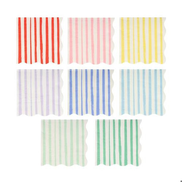 Mixed Stripe Small Napkins