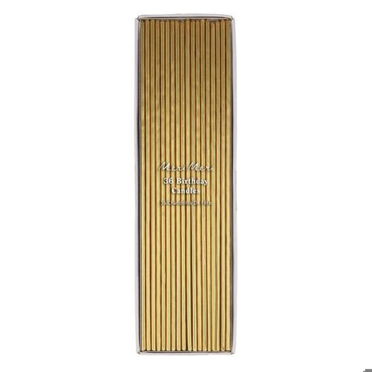 Super Skinny Gold Candles