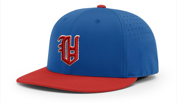 Richardson Fitted Baseball Hat w/ Red Old English V