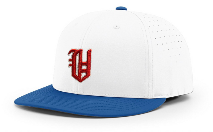 Richardson Fitted Baseball Hat w/ Red Old English V